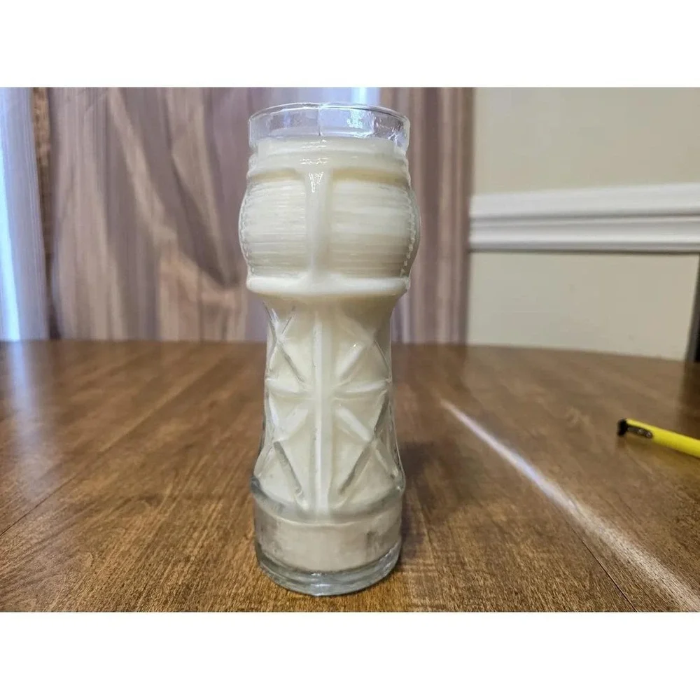 Handmade Ocean Breeze Scented Candle in Red Lobster 35th Anniversary Glass D139